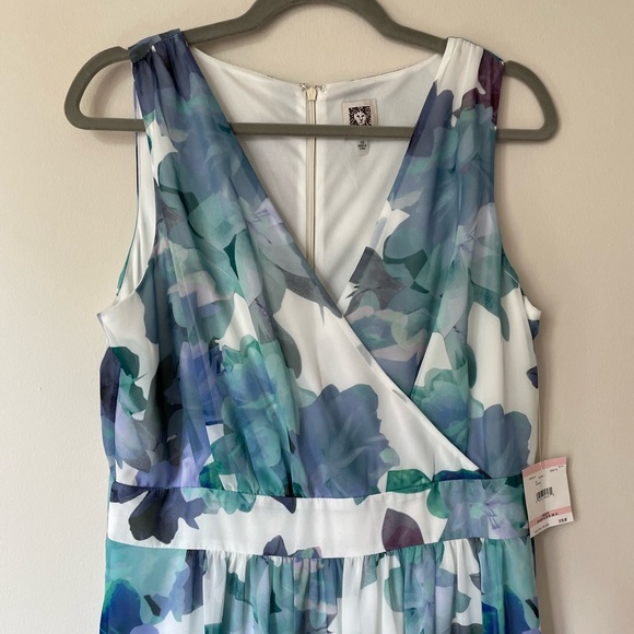 NWT Anne Klein Floral Floor Length Gown - Picture 3 of 6